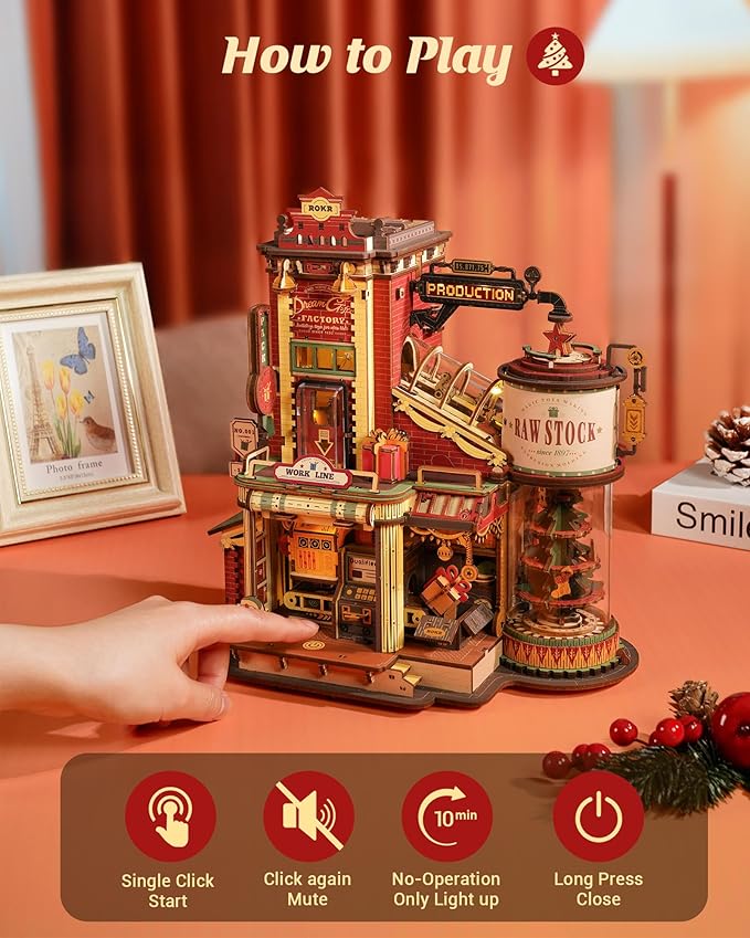 Christmas Dream Factory – Mechanical Wooden Model