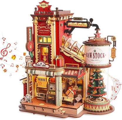 Christmas Dream Factory – Mechanical Wooden Model