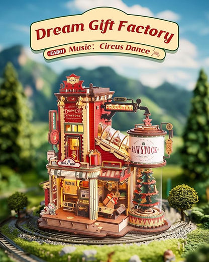 Christmas Dream Factory – Mechanical Wooden Model