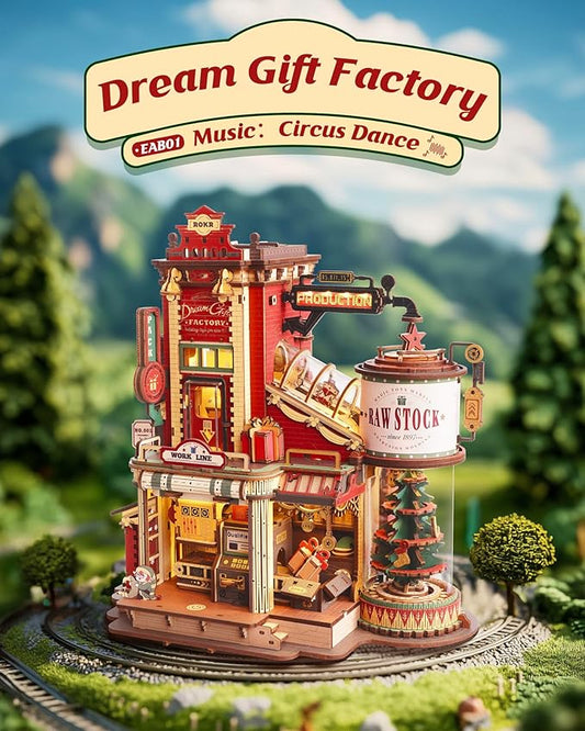 Christmas Dream Factory – Mechanical Wooden Model